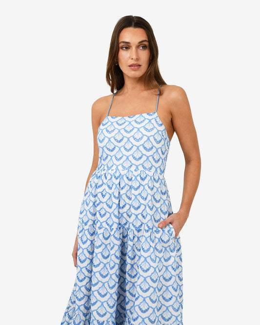 Kela Embroidery Maxi Dress