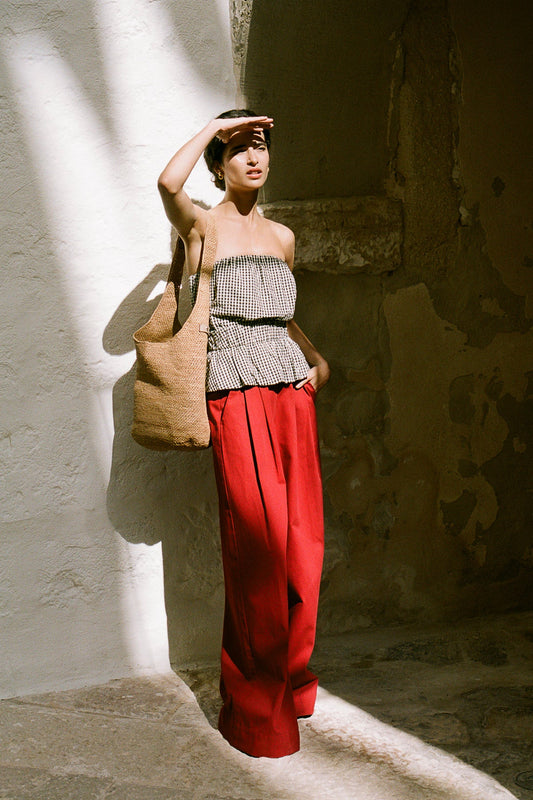 WESLEY TROUSER - GARNET