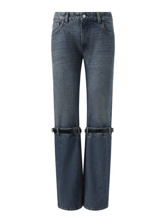 Hybrid Denim Pants in Blue Vintage