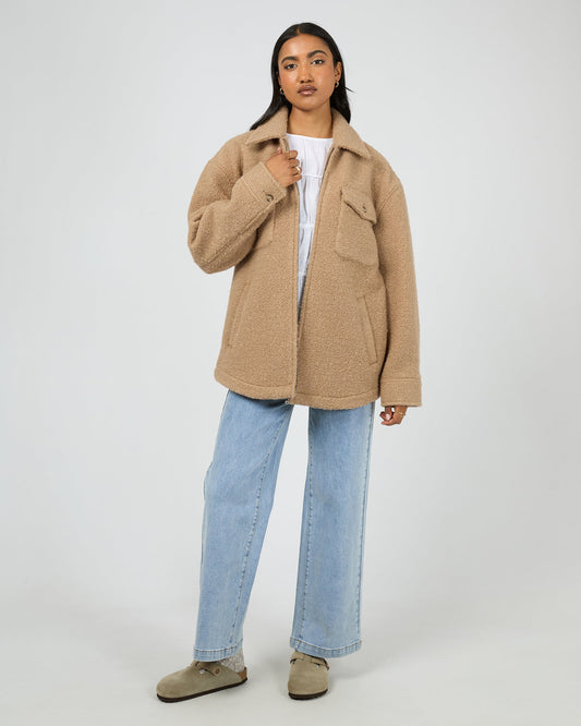 Aria Shacket Tan