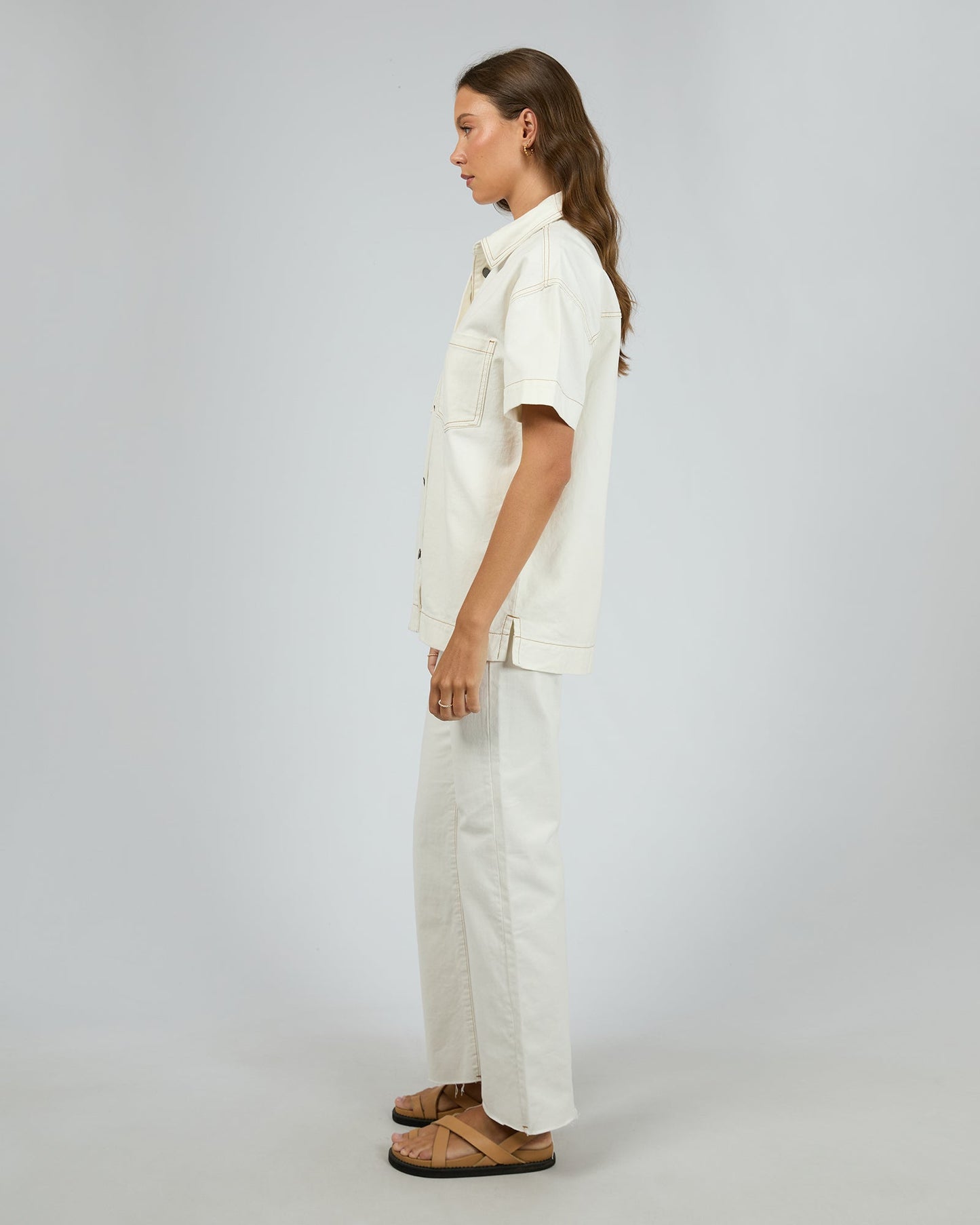 Simi Denim Shirt Vintage White