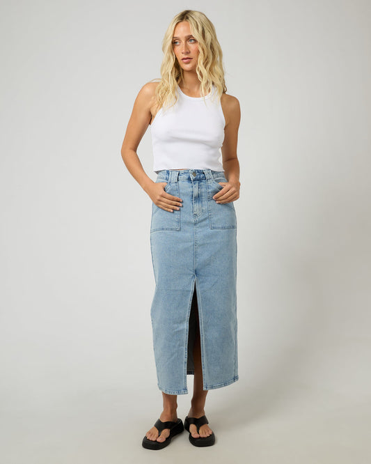 Becca Maxi Skirt Light Blue