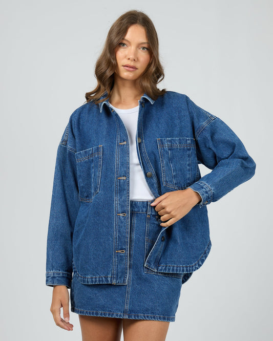 Dale Shacket Heritage Blue