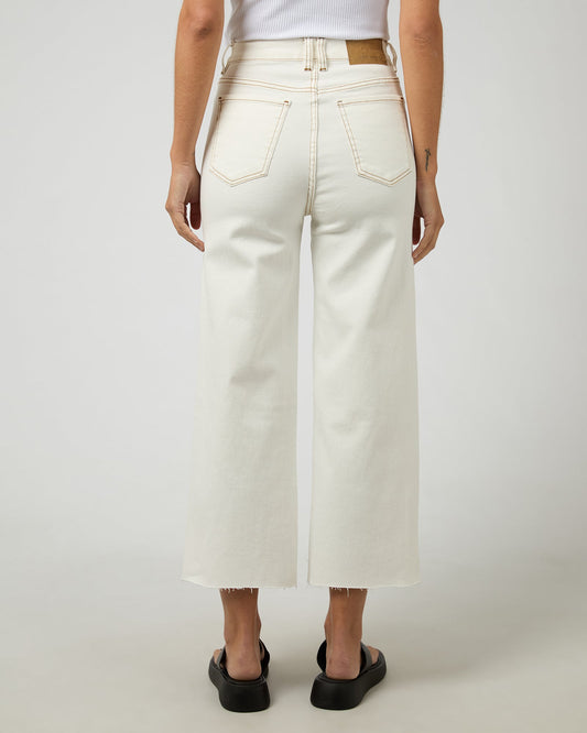 Charlie High Rise Wide Leg Jean Vintage White