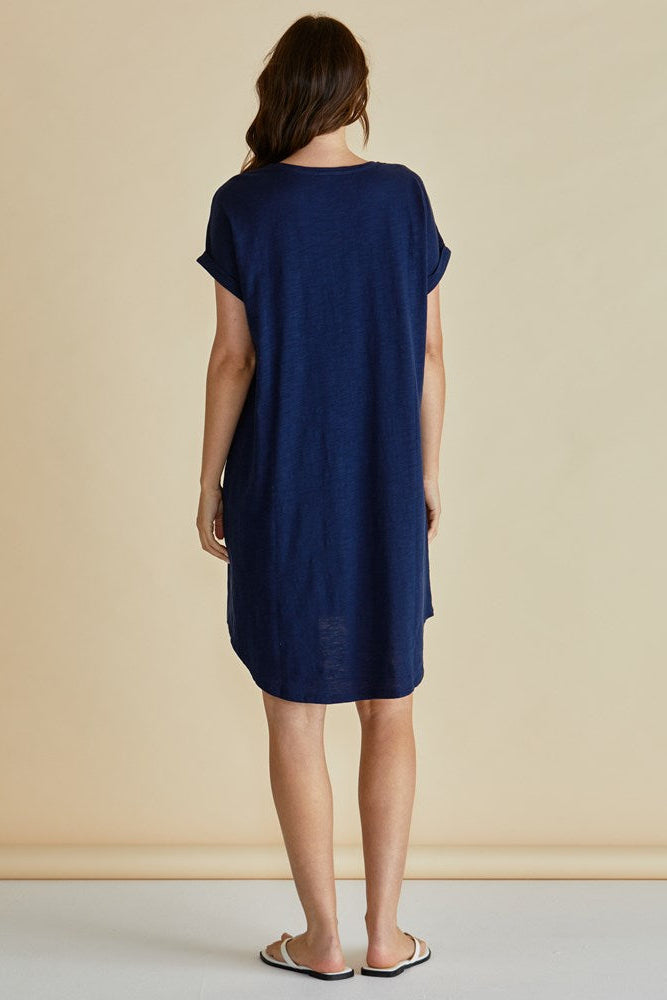 Maxine T-Shirt Dress - Navy