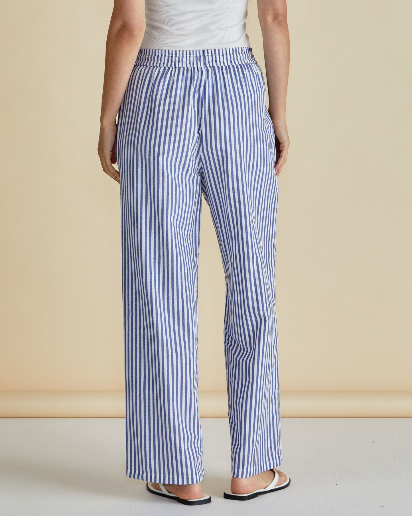 Georgie Pants - Navy Stripe