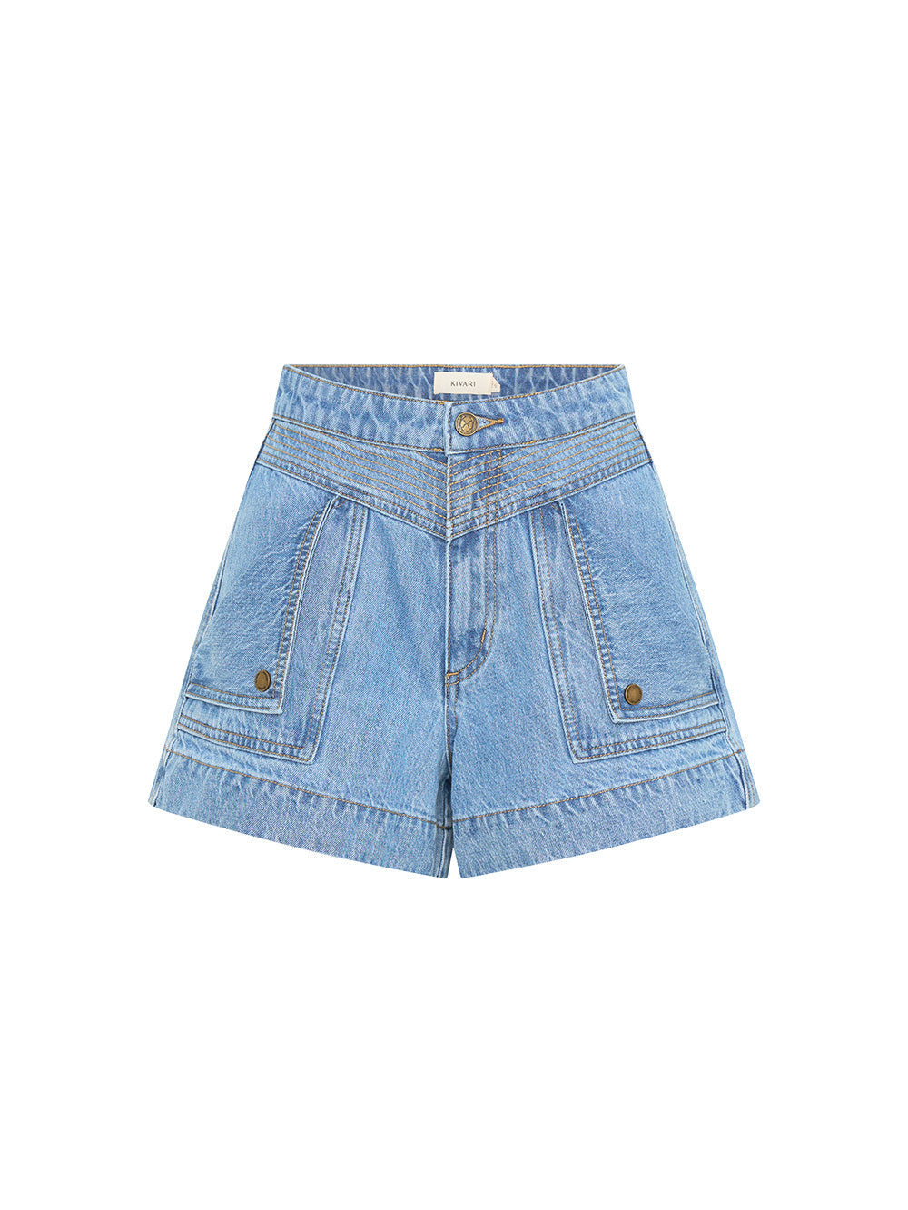 Celene Denim Shorts - Stonewash
