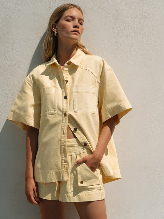 Celene Denim Short - Butter