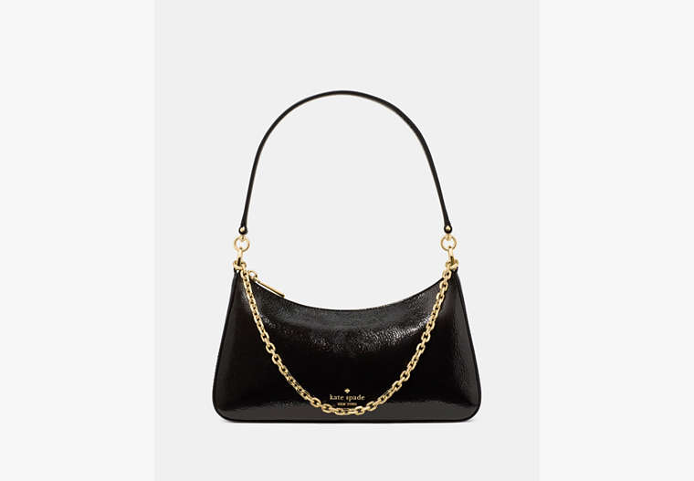 Margot Shiny Leather Shoulder Bag