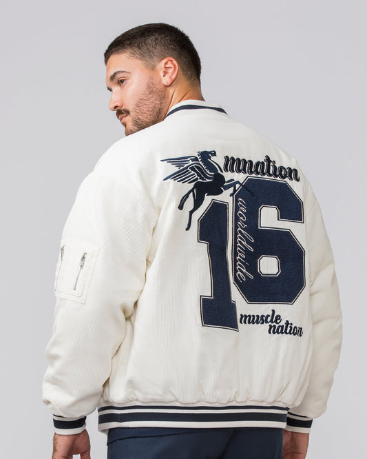 Retro Cord Bomber Jacket