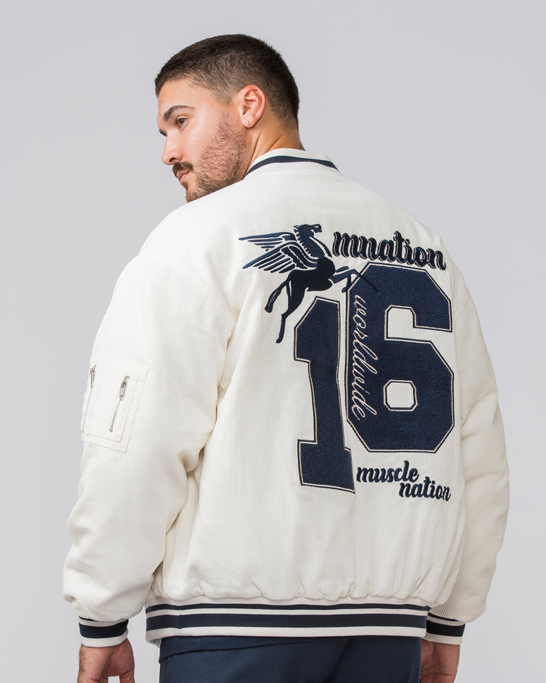 Retro Cord Bomber Jacket