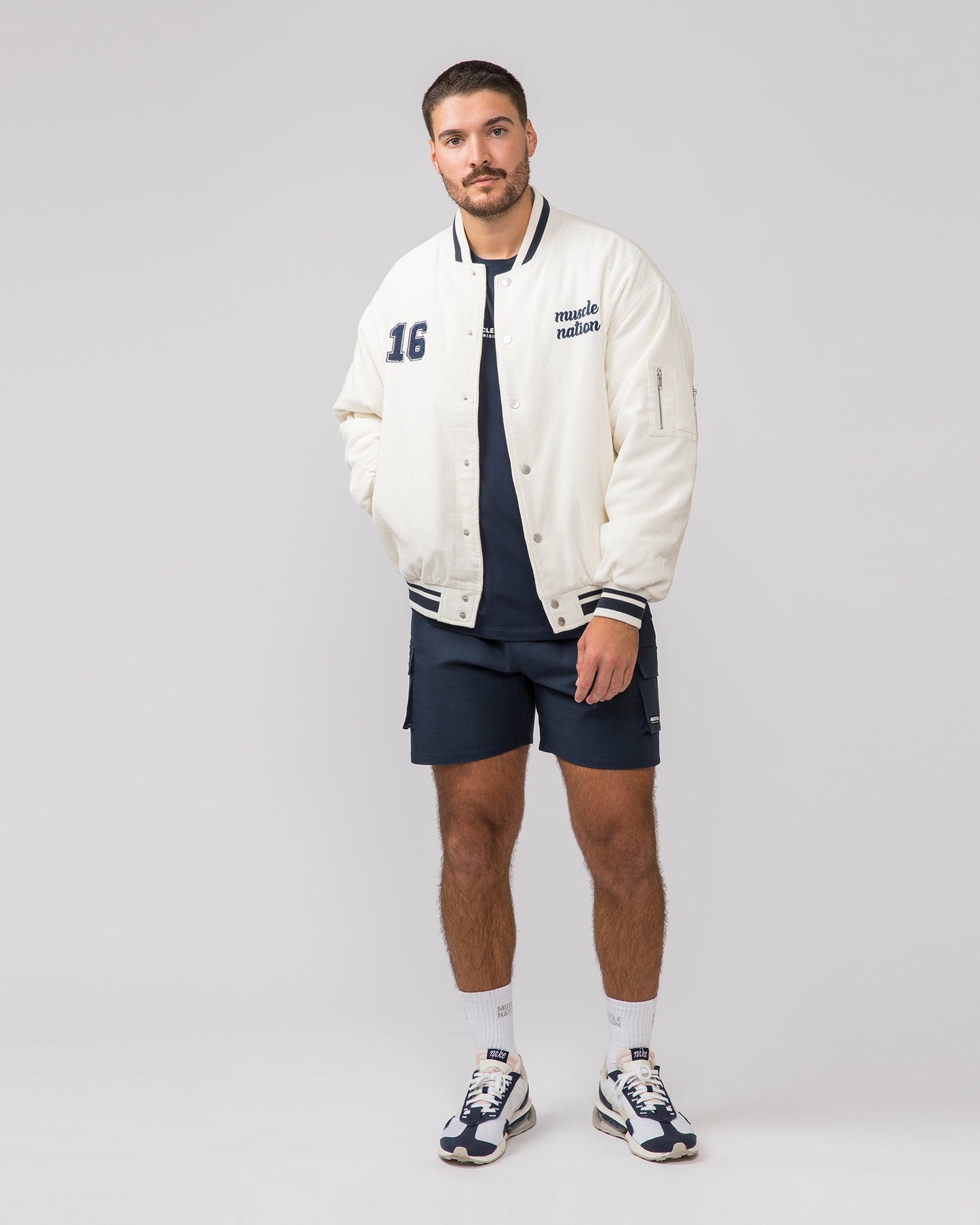 Retro Cord Bomber Jacket