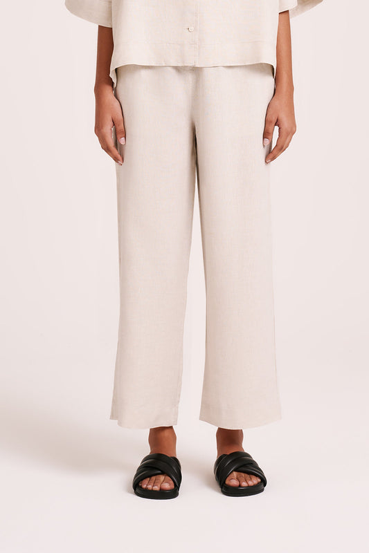 Lounge Linen Crop Pant