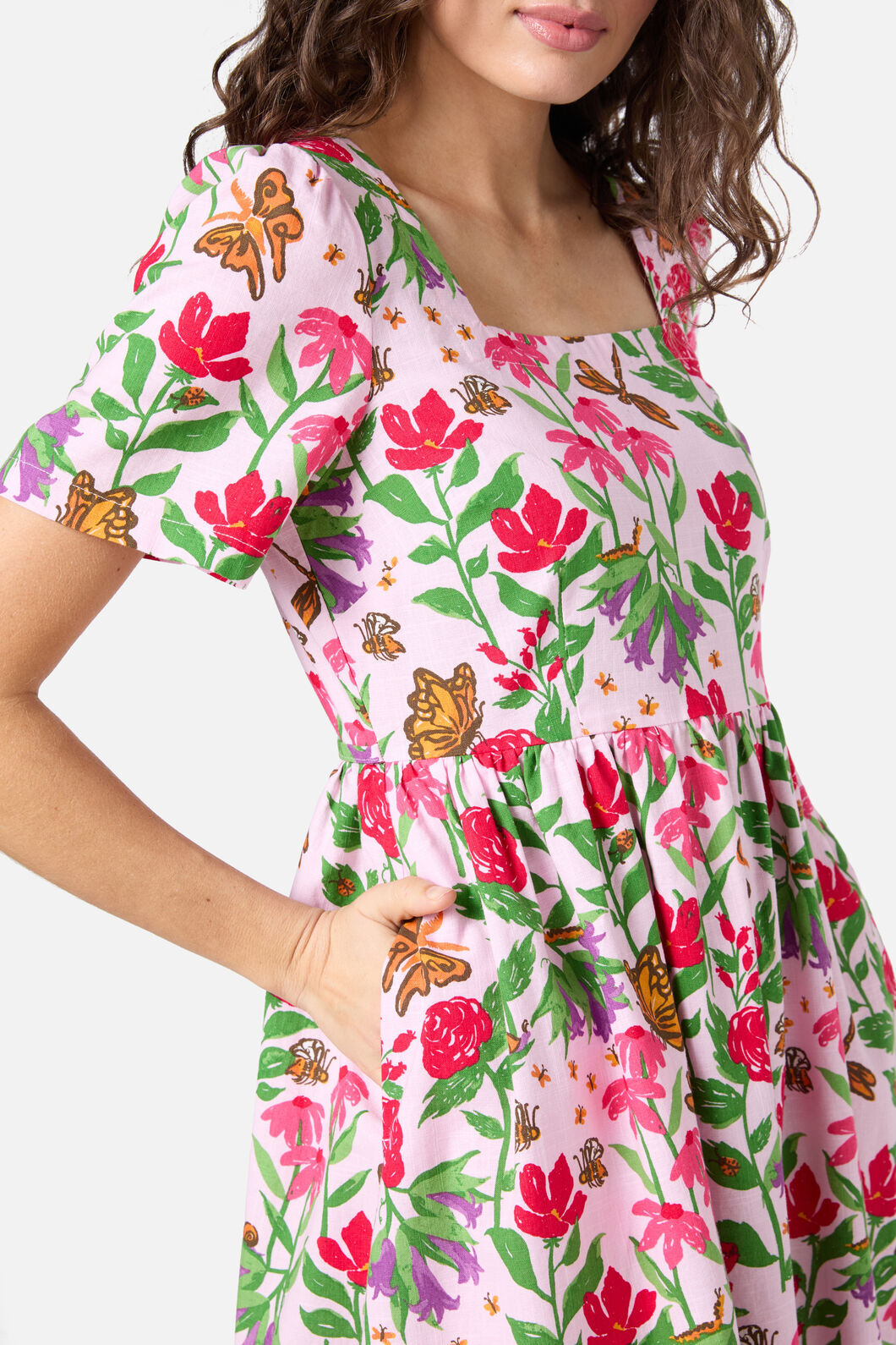 Garden Party Smock Dress