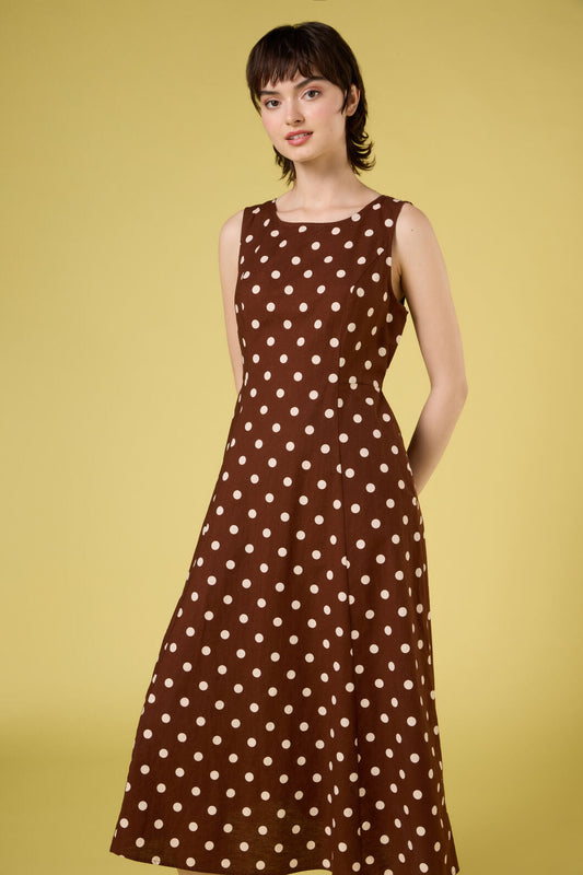 Polka Dot Midi Dress