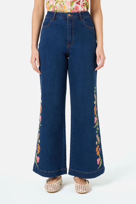 Liberty Native Emb Denim Jean