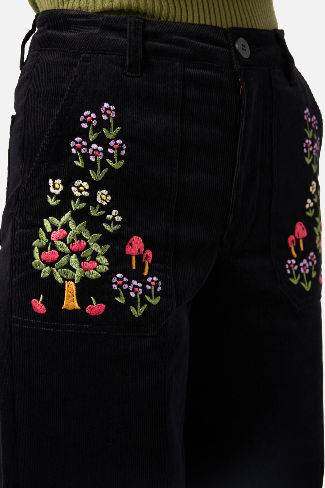 Orchard Embroidered Cord Jean