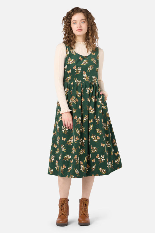 Wattle & Butterfly Midi Dress