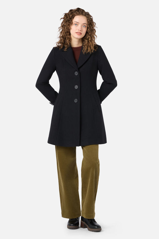 Mabel A-Line Wool Blend Coat