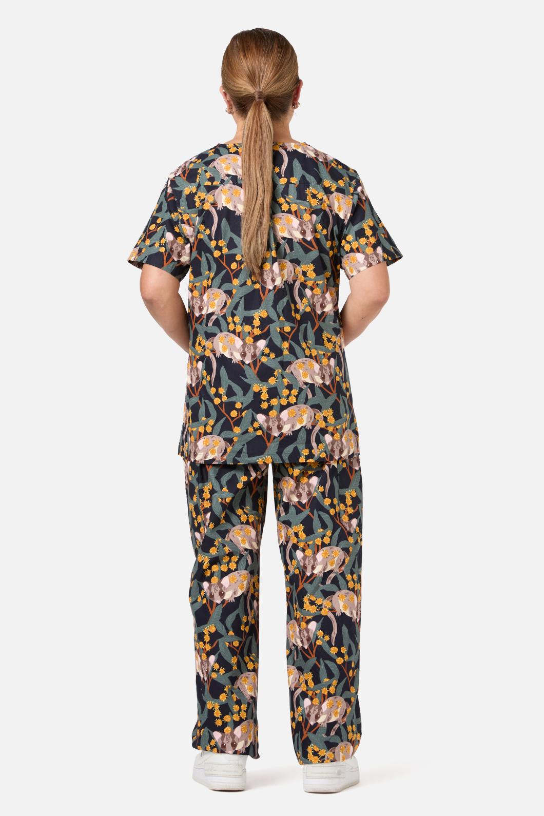 Navy Fairy Possum Scrub Set