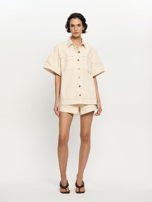 Paloma Denim Shirt - Cream