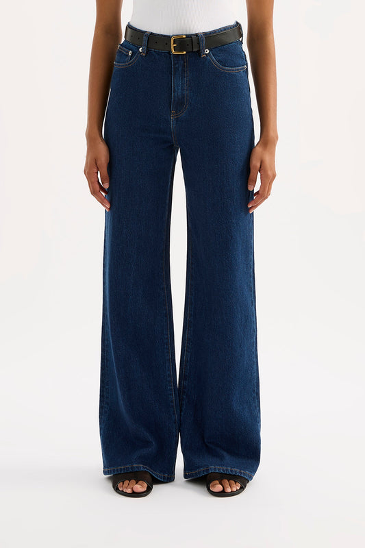 Organic Stretch Wide Leg Jean