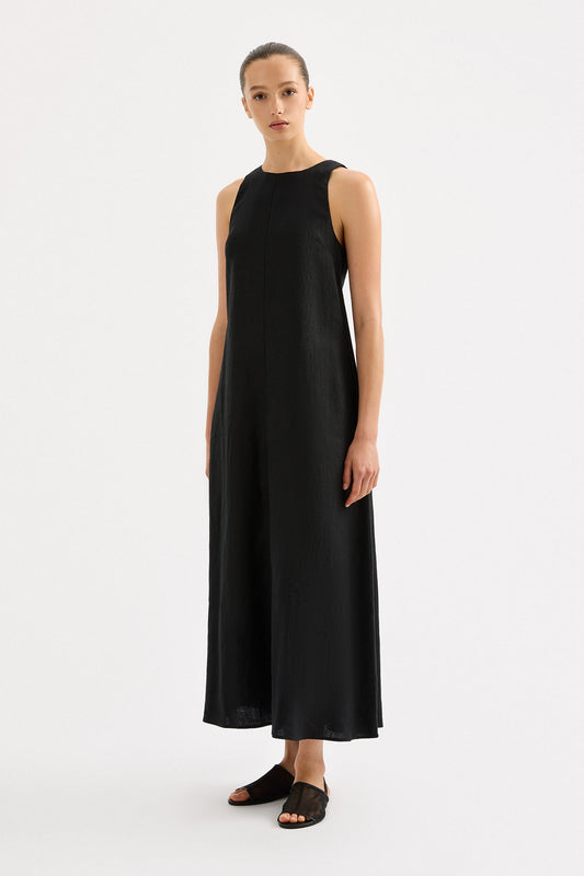 Desi Linen Maxi Dress