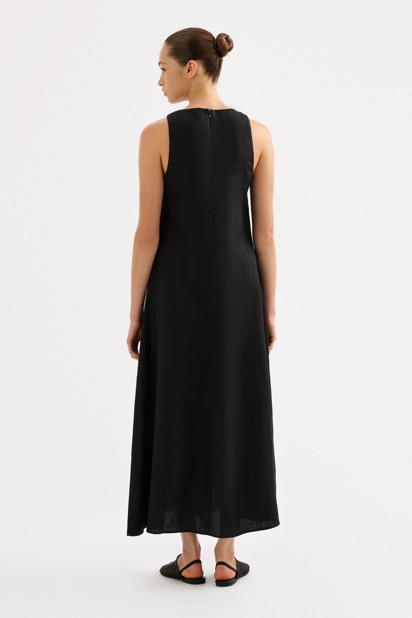 Desi Linen Maxi Dress