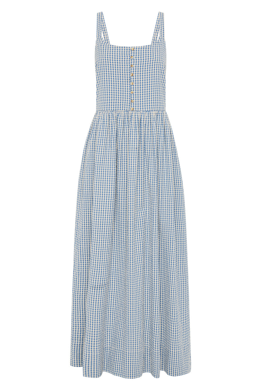 MIRA DRESS - BLUE GINGHAM