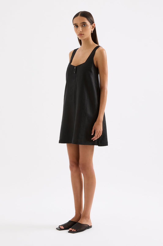 ZEPHYR LINEN MINI DRESS