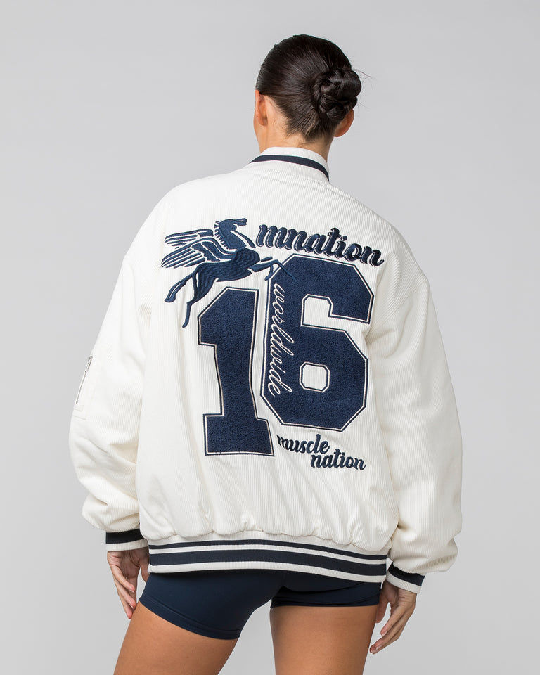 Retro Cord Bomber Jacket