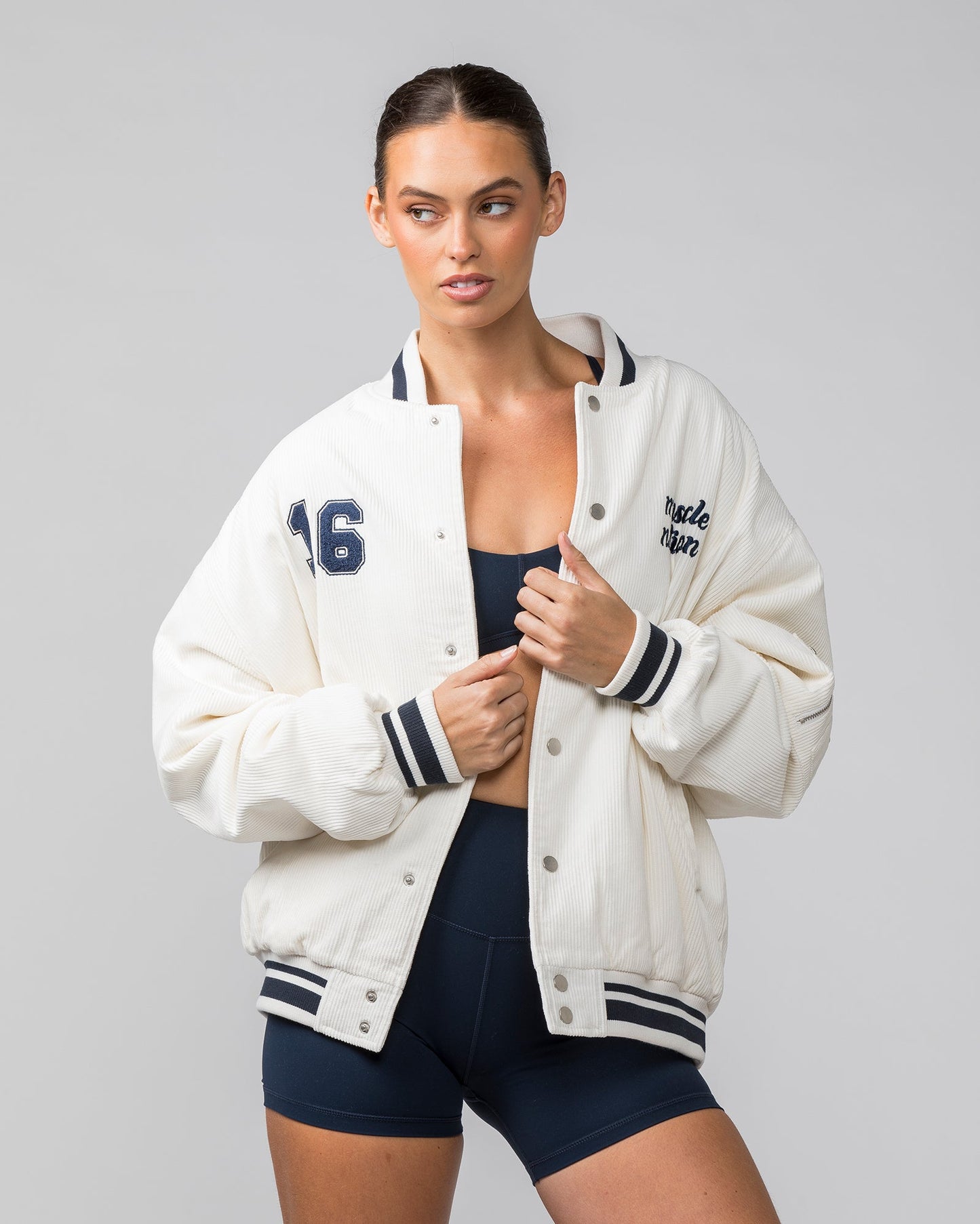 Retro Cord Bomber Jacket