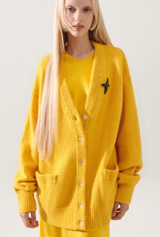Alpaca Slouch Cardigan Marigold