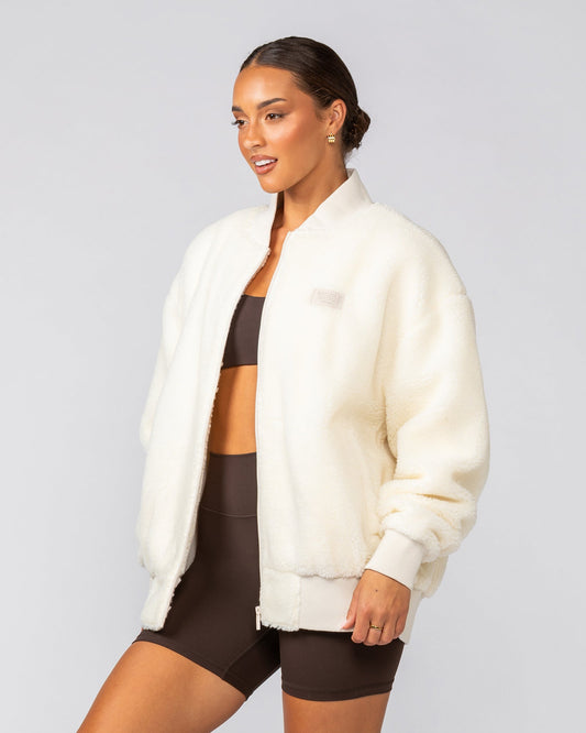 Sherpa Oversized Bomber Jacket