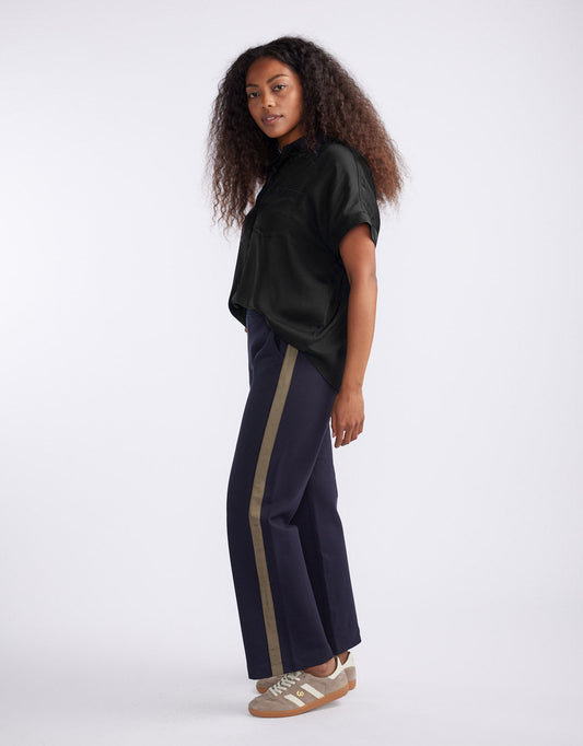 Effortless Drape Shirt - Black