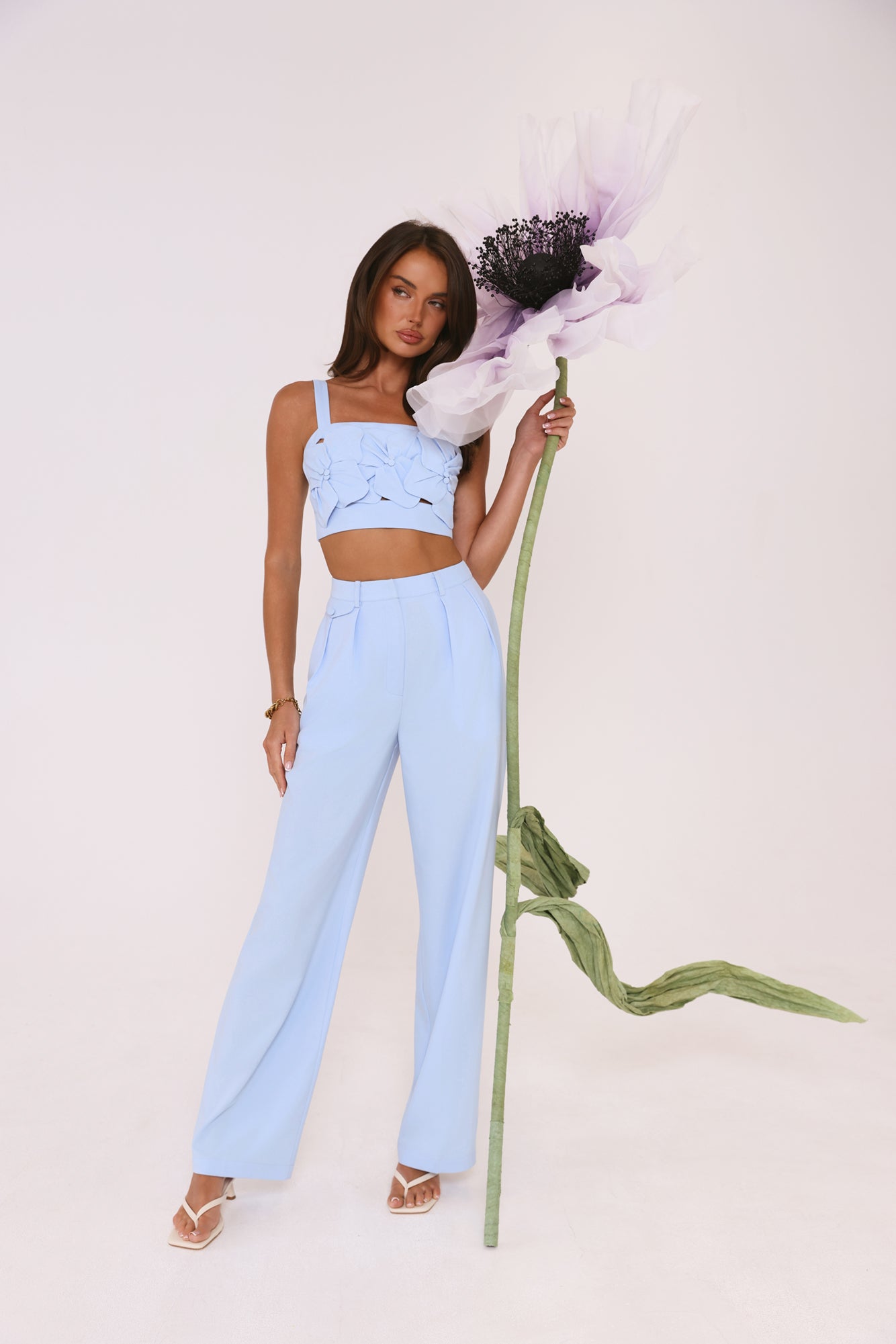 Summer Reverie Tailored Pants Blue