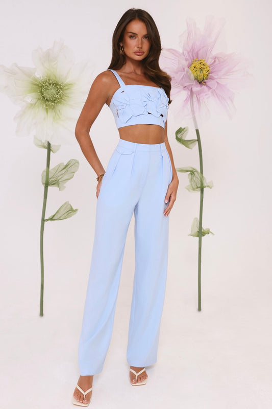 Summer Reverie Tailored Pants Blue