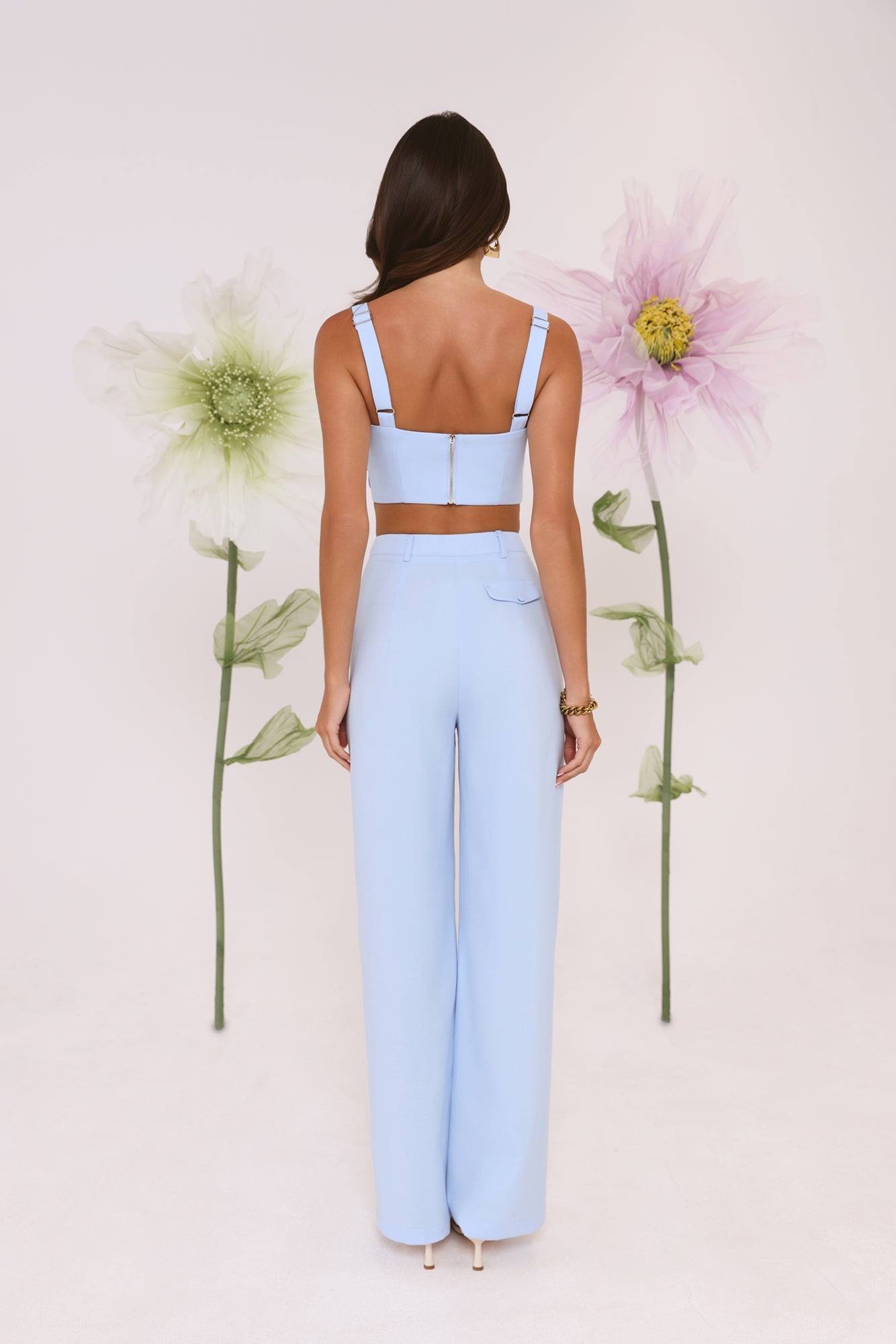 Summer Reverie Tailored Pants Blue