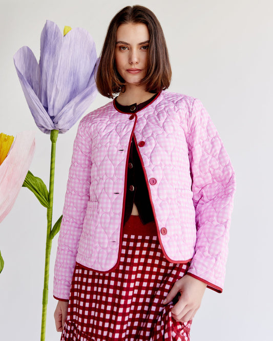 Queen of Hearts Quilted Jacket
