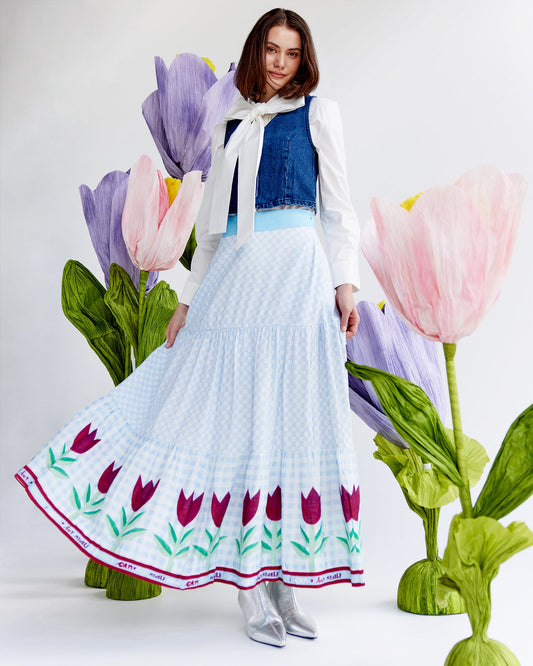 Barcelona Tiered Maxi Skirt - Buy Myself Flowers