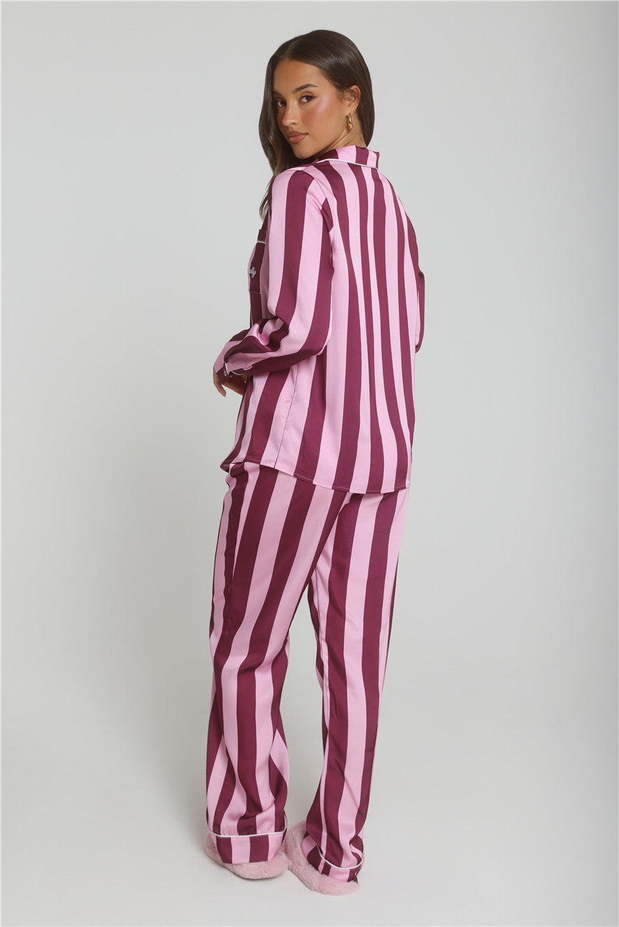 Cosy In Love Long Sleeve Pyjama Top Pink