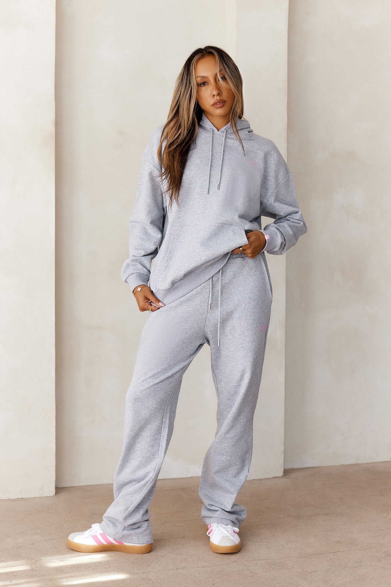 BASE Slip On Sydney Hoodie Grey Marle