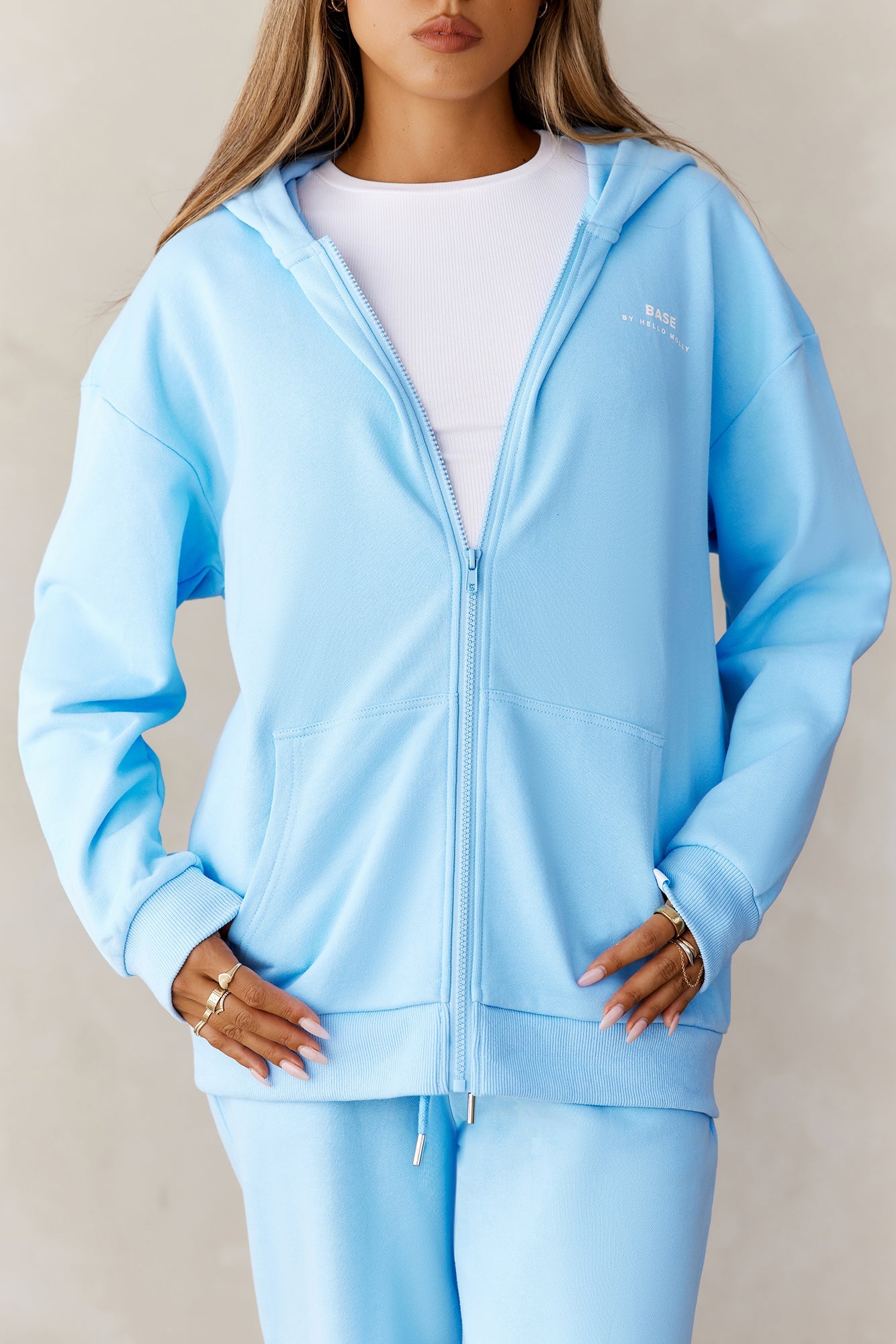 BASE Zip Up Sydney Hoodie Blue