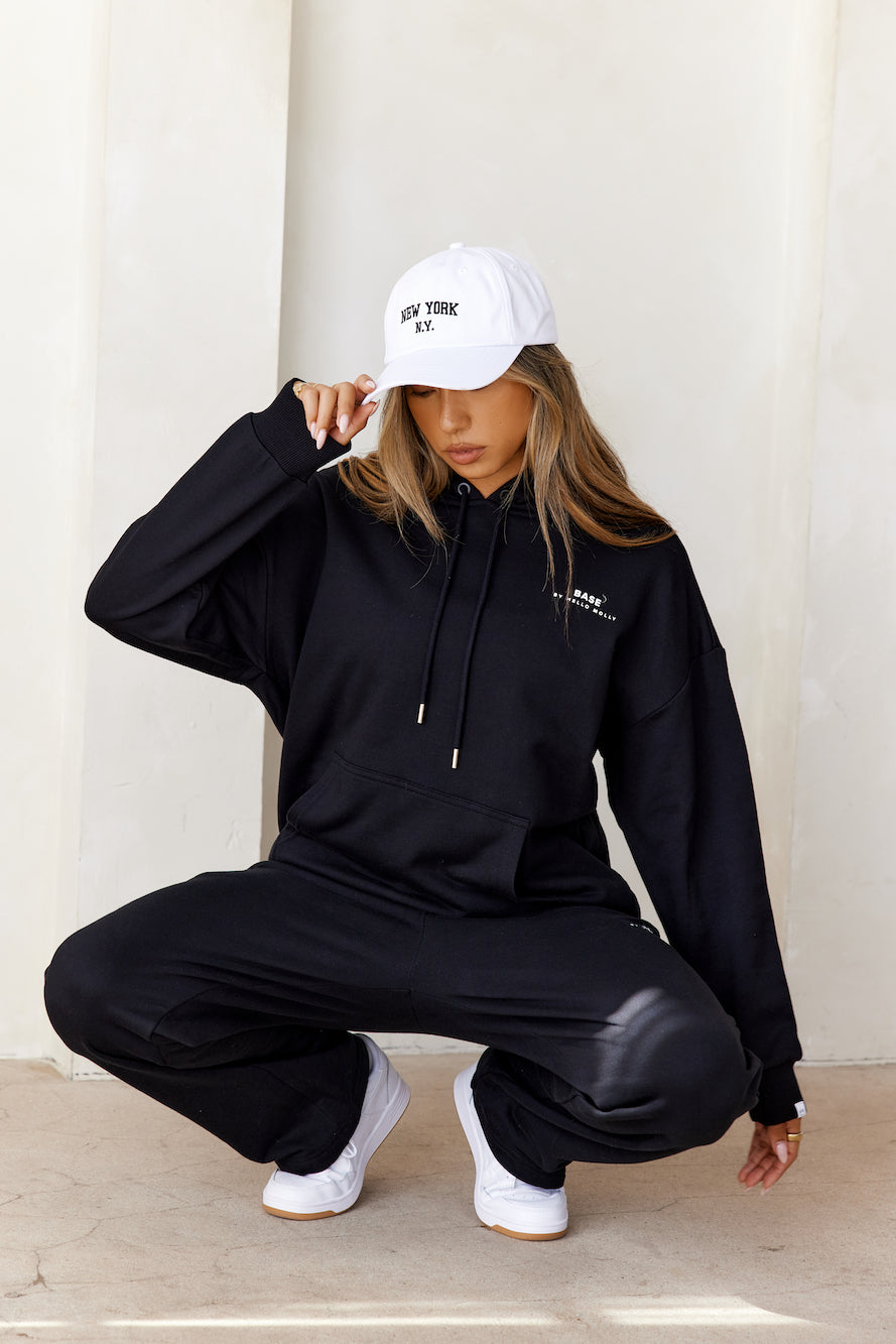 BASE Slip On New York Hoodie Black