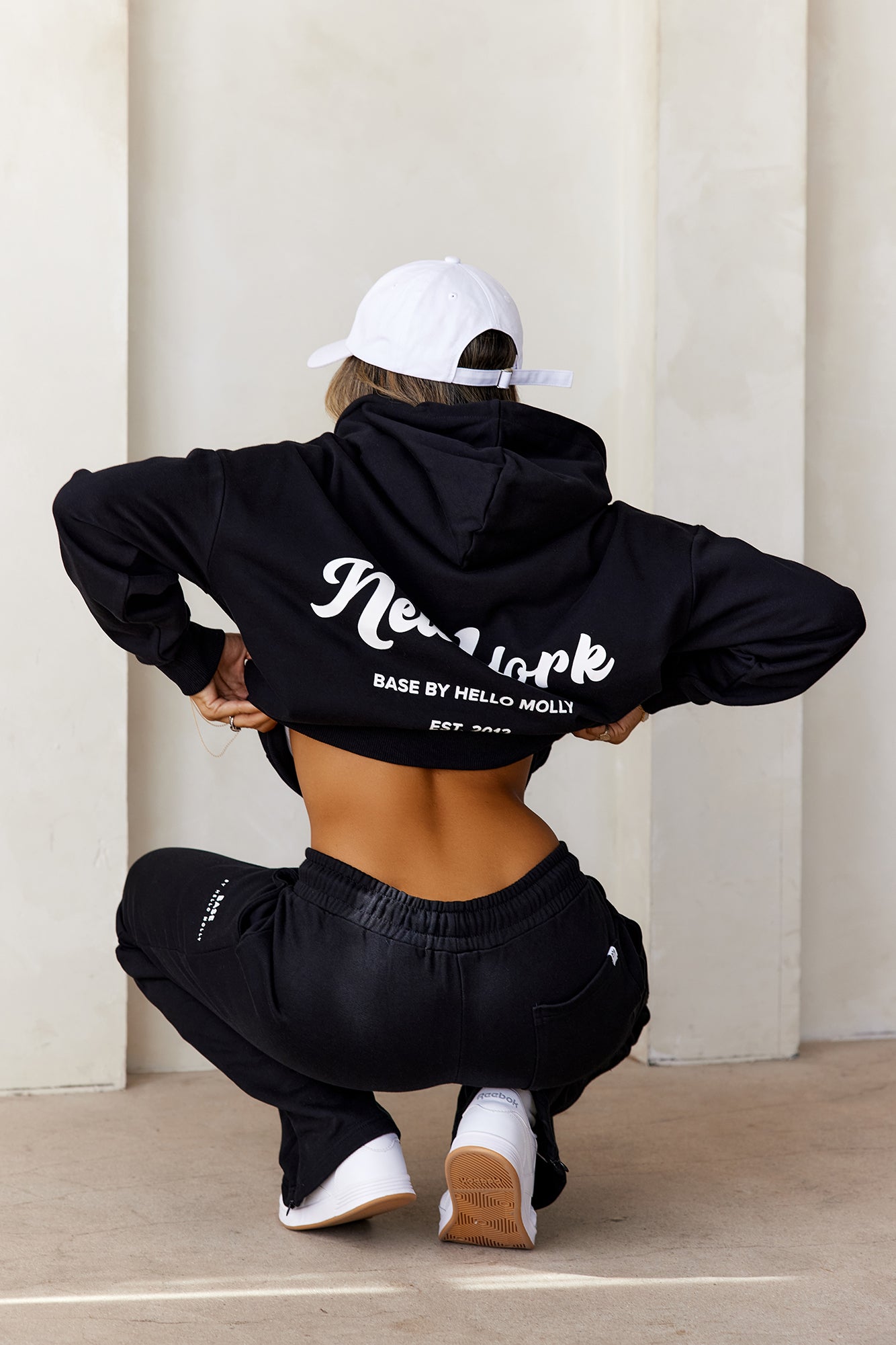 BASE Slip On New York Hoodie Black
