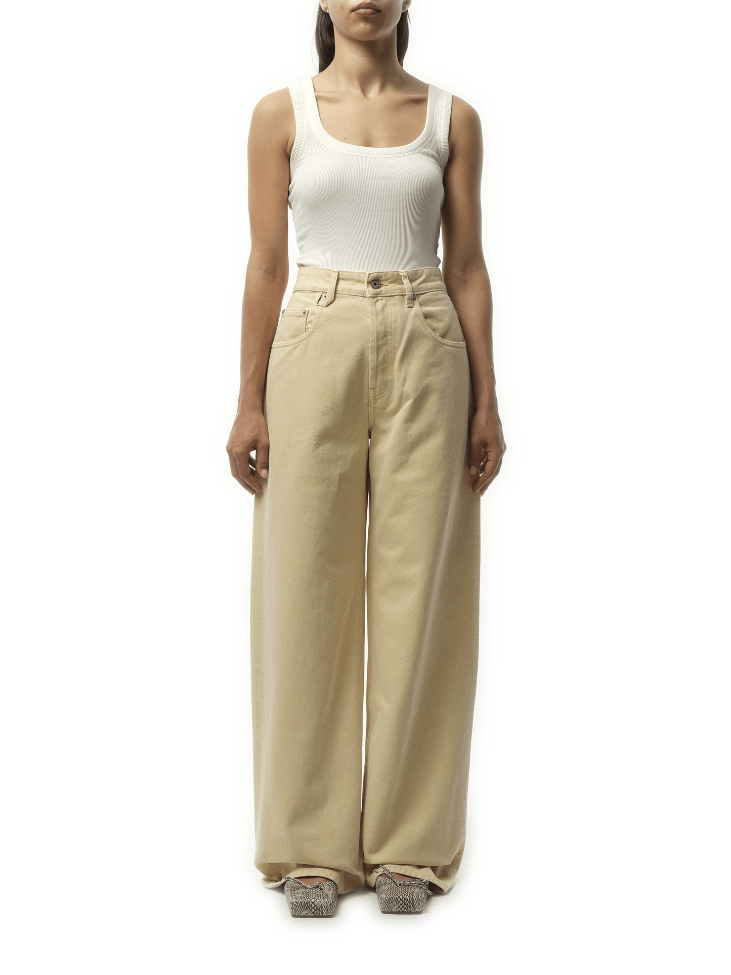 Le Denimes Large in Light Beige