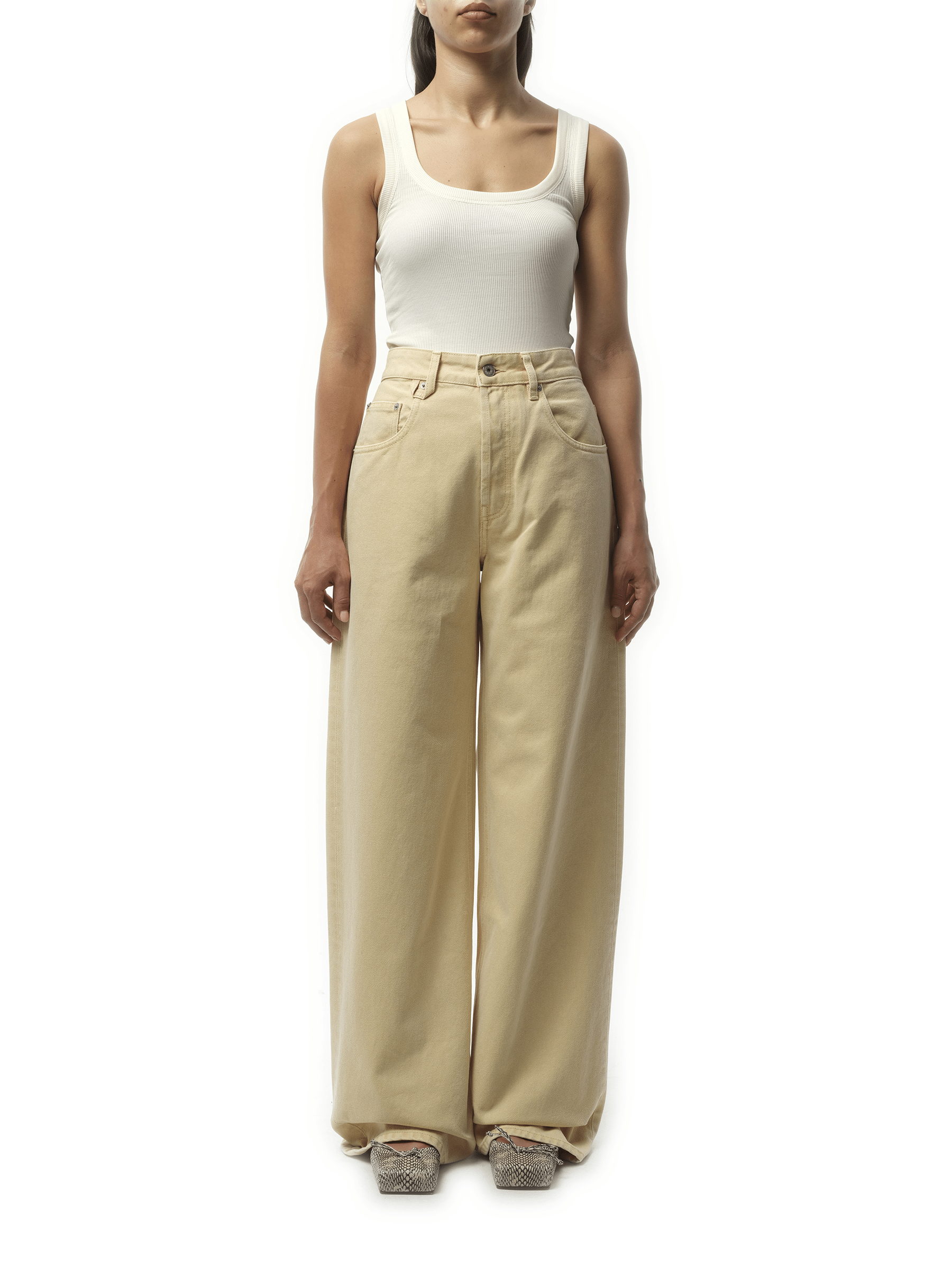 Le Denimes Large in Light Beige