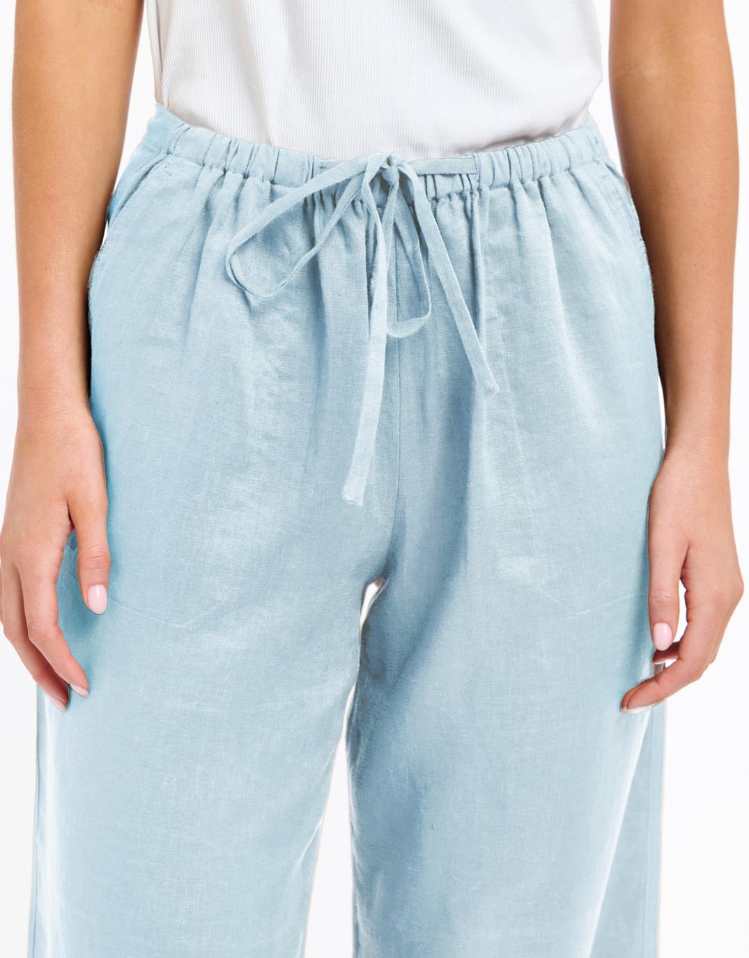 Luna Tencel Pant - Ice Blue