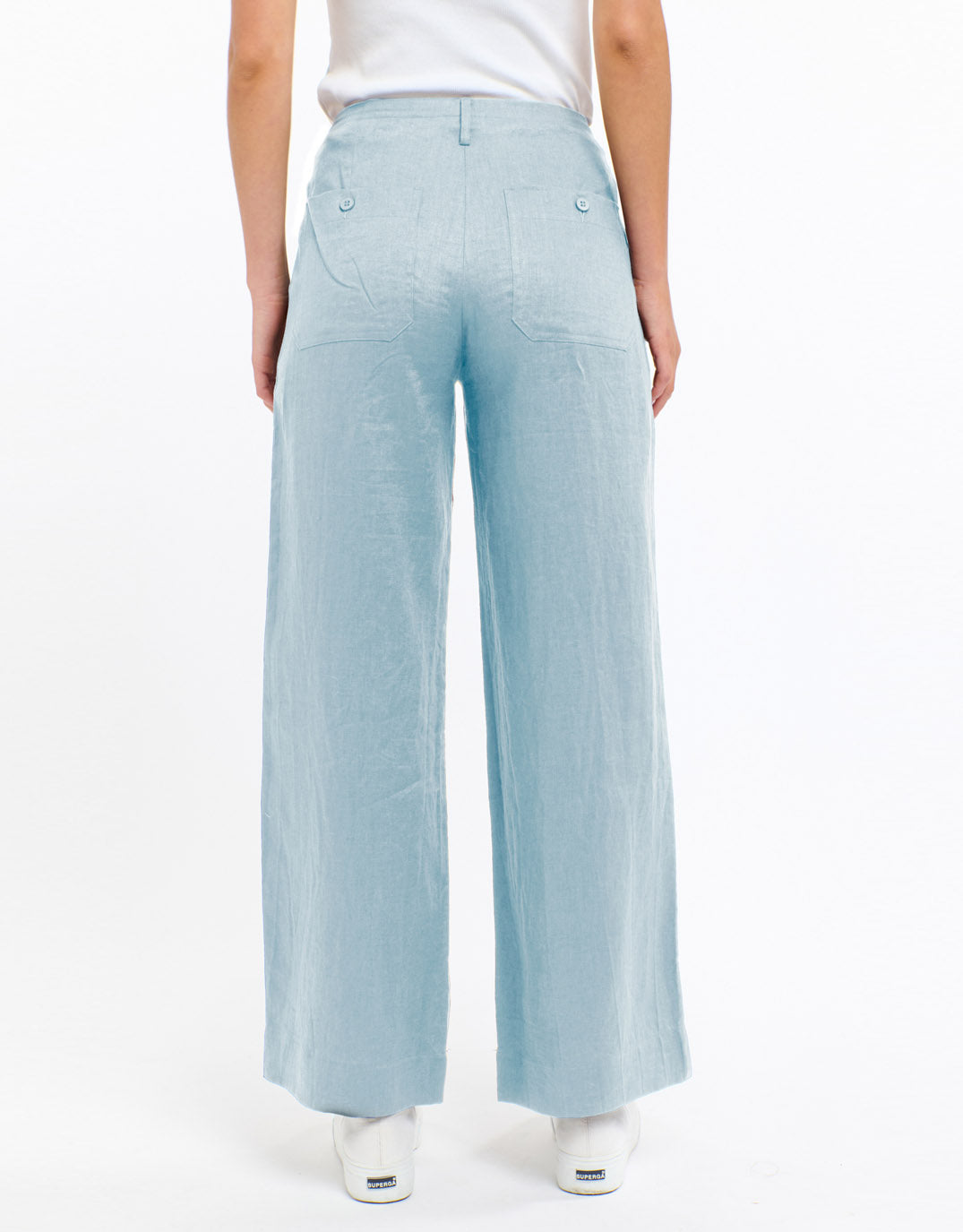 Luna Tencel Pant - Ice Blue