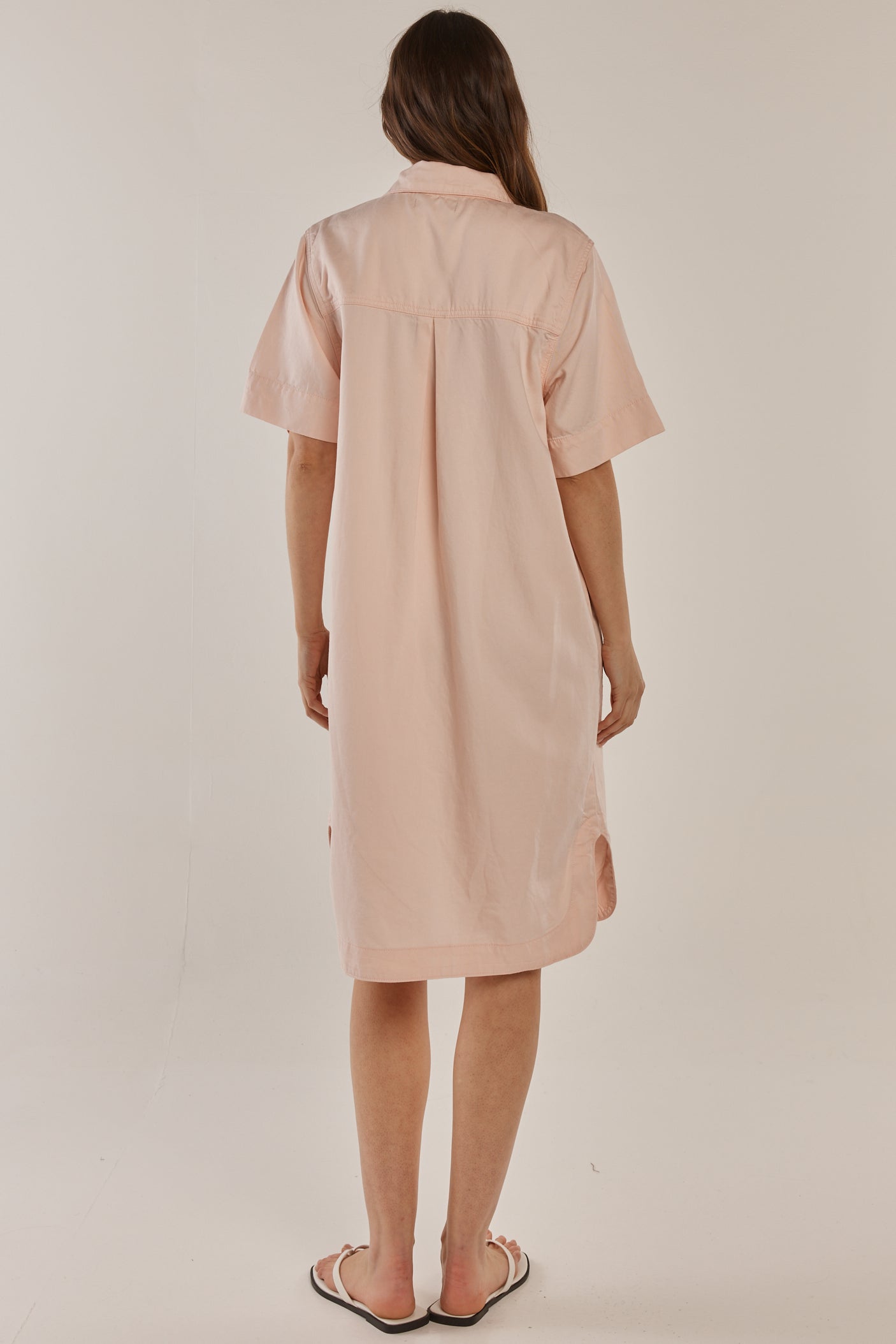Dawson Denim Dress - Pink